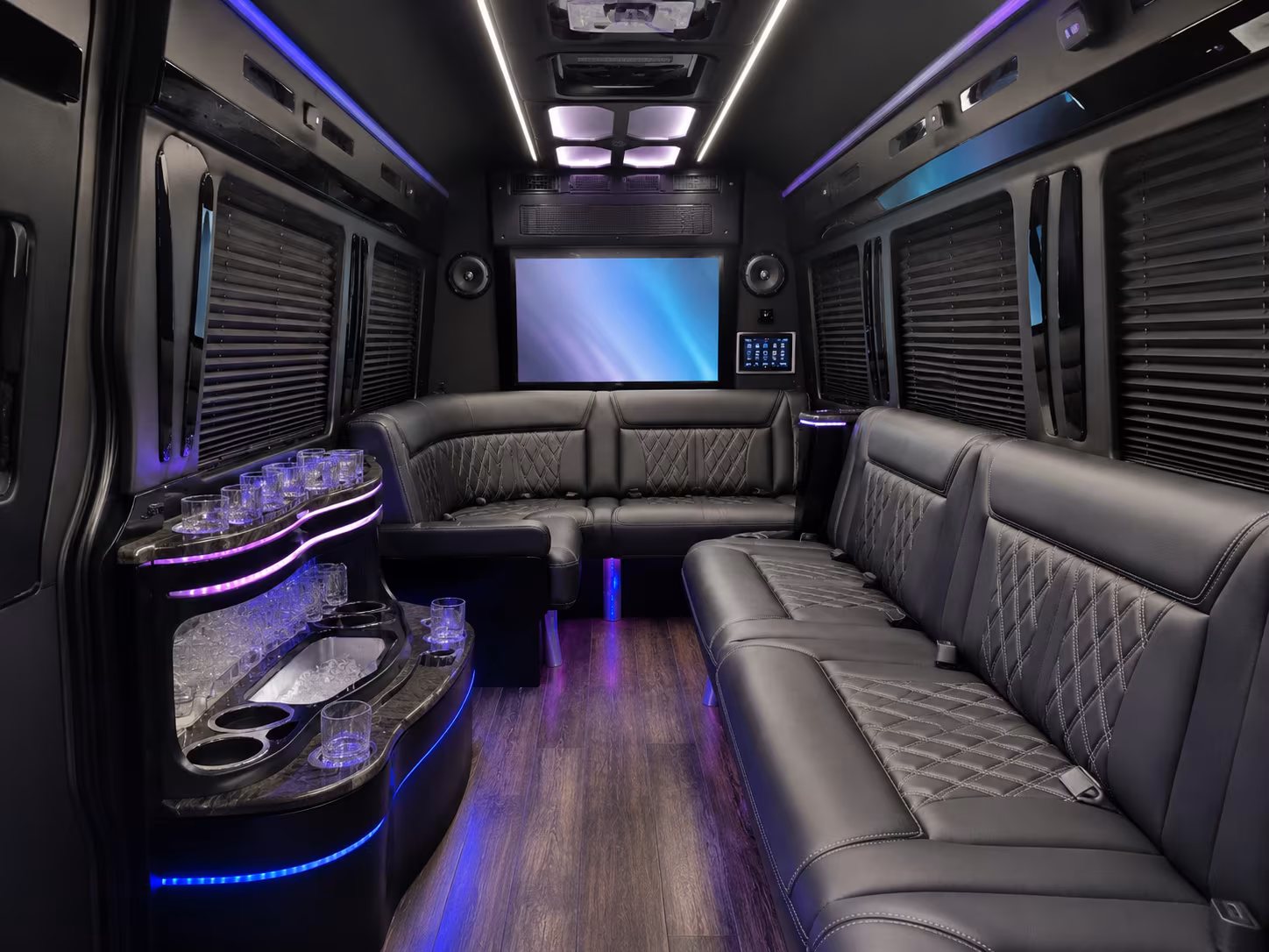 bridal party sprinter vans and minibuses for getting ready transfers in tigard