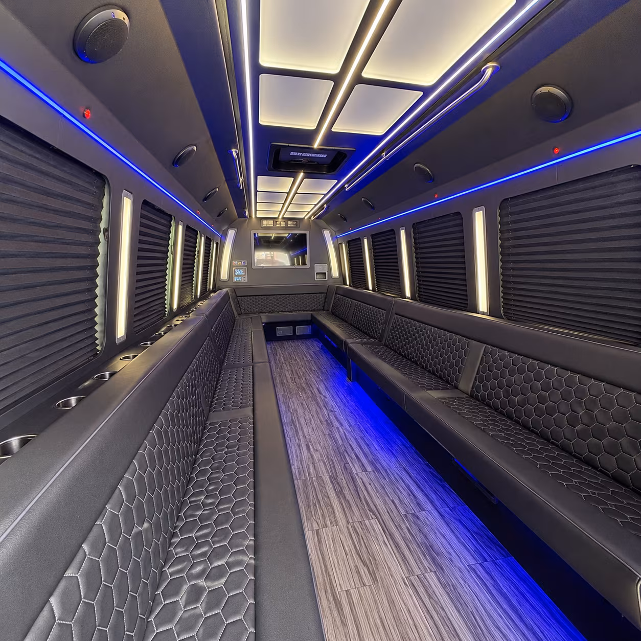 tigard 30 passenger party bus interior