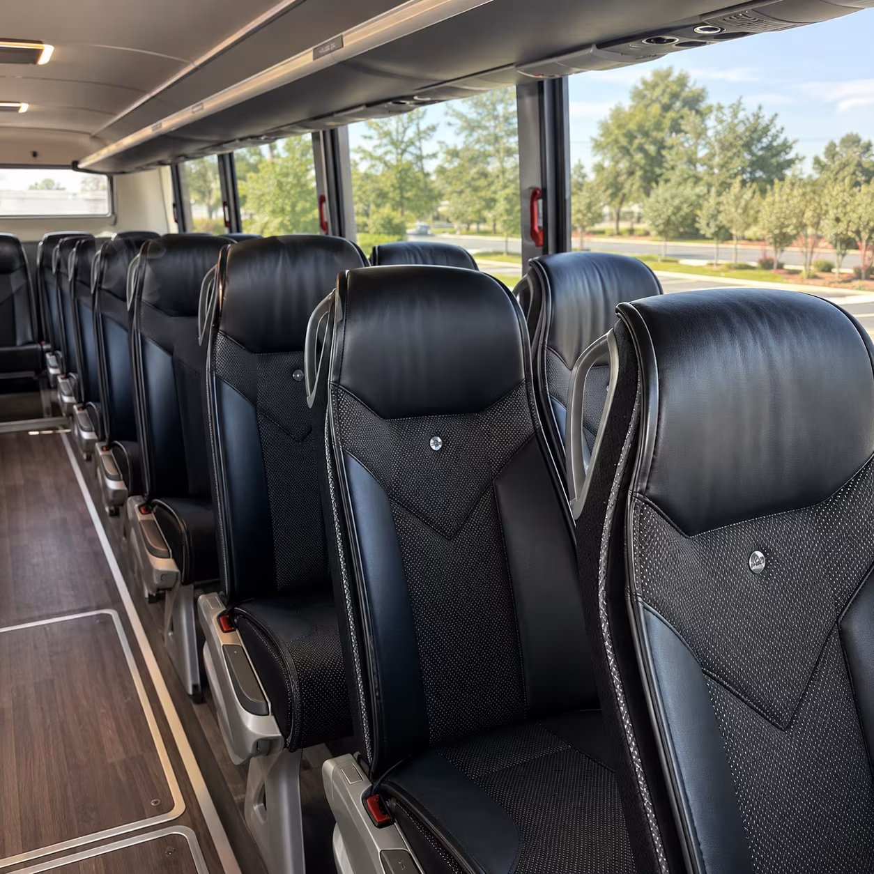 tigard charter bus interior